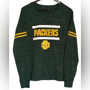 Women’s Mitchell & Ness Green Bay Packers Pullover Shirt SZ XL